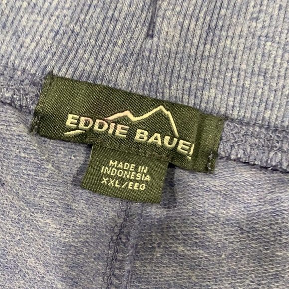 EUC Eddie Bauer XXL sweat shorts blue with pockets. - Picture 5 of 6